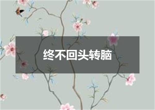 终不回头转脑