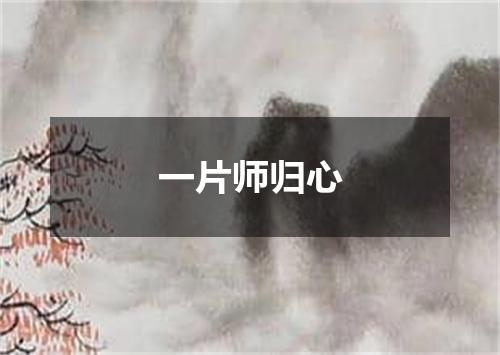 一片师归心