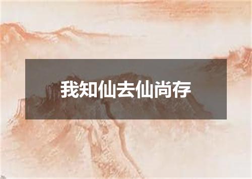 我知仙去仙尚存