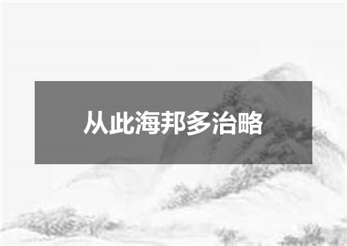 从此海邦多治略