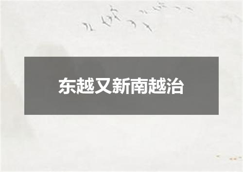 东越又新南越治