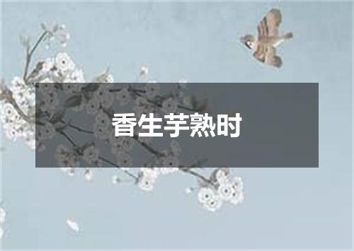 香生芋熟时