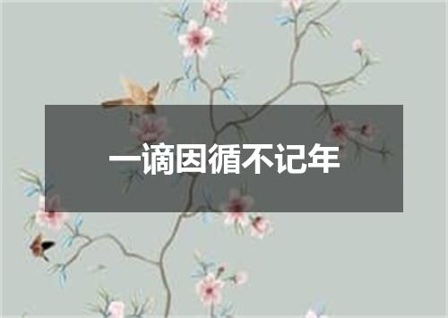 一谪因循不记年