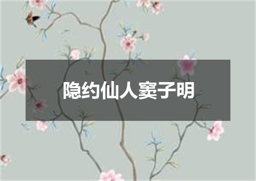 隐约仙人窦子明