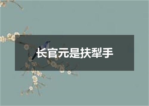 长官元是扶犁手