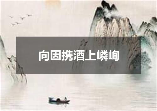 向因携酒上嶙峋