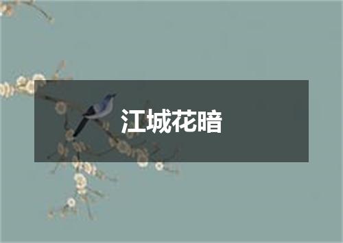 江城花暗