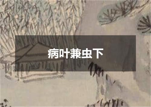 病叶兼虫下