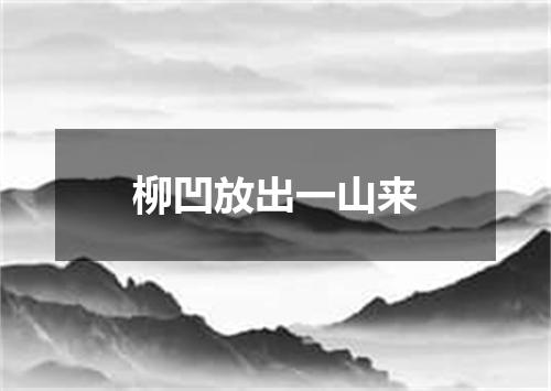 柳凹放出一山来