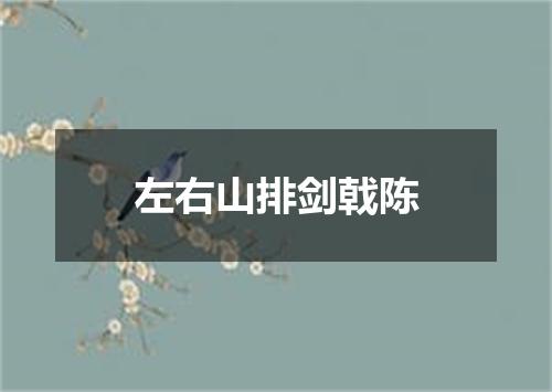 左右山排剑戟陈