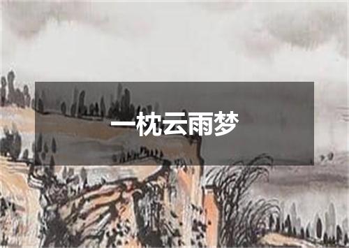 一枕云雨梦