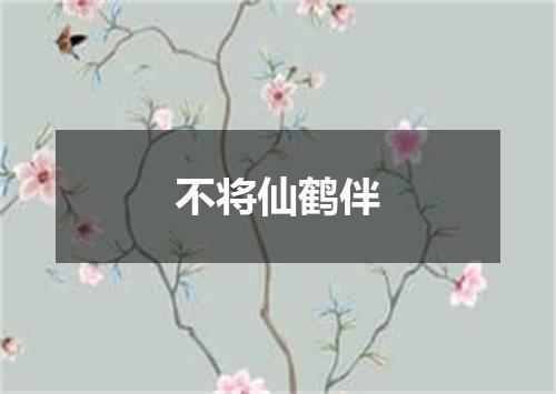 不将仙鹤伴