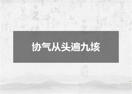 协气从头遍九垓