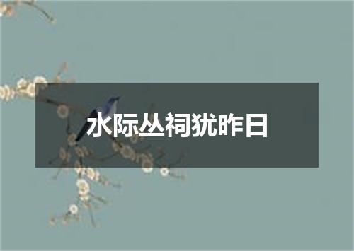 水际丛祠犹昨日