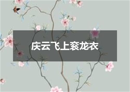 庆云飞上衮龙衣