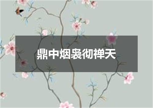 鼎中烟袅彻禅天