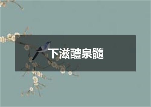 下滋醴泉髓