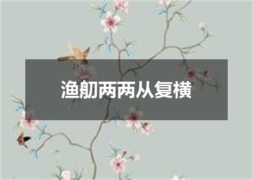 渔舠两两从复横