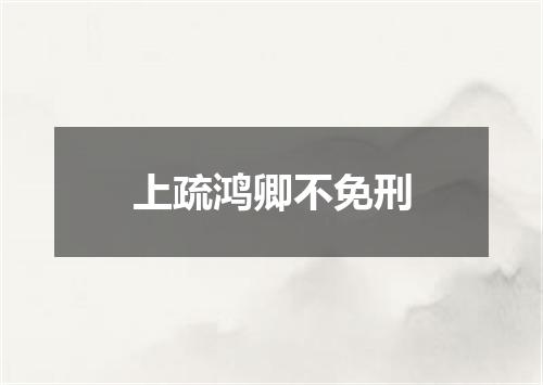 上疏鸿卿不免刑