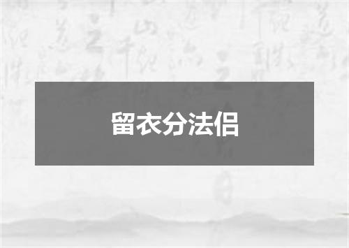 留衣分法侣