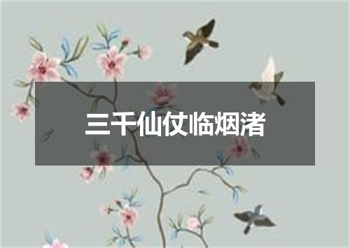 三千仙仗临烟渚