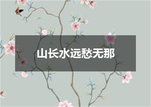 山长水远愁无那