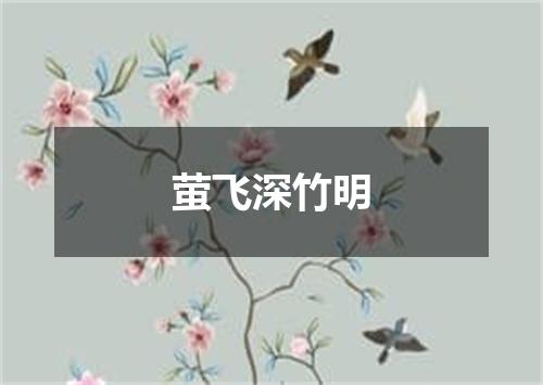 萤飞深竹明