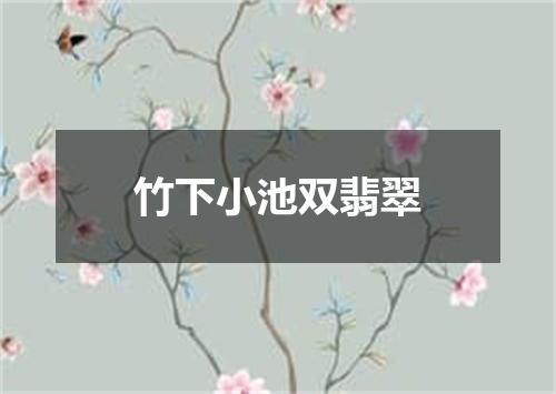 竹下小池双翡翠