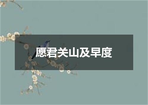 愿君关山及早度