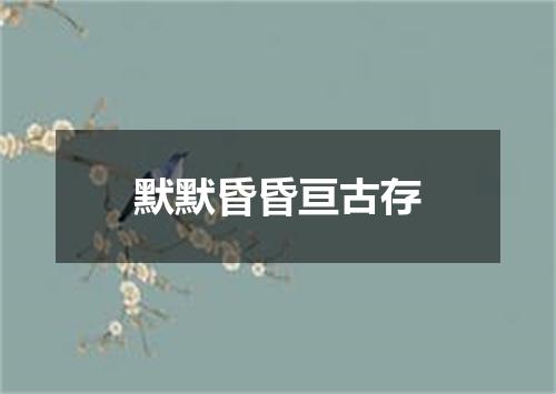 默默昏昏亘古存