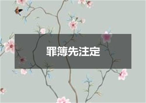 罪簿先注定