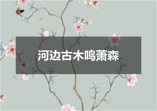 河边古木鸣萧森