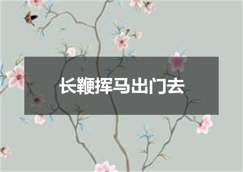 长鞭挥马出门去