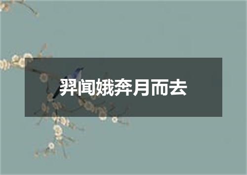 羿闻娥奔月而去