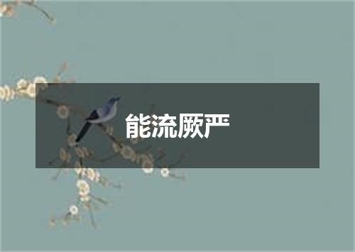 能流厥严