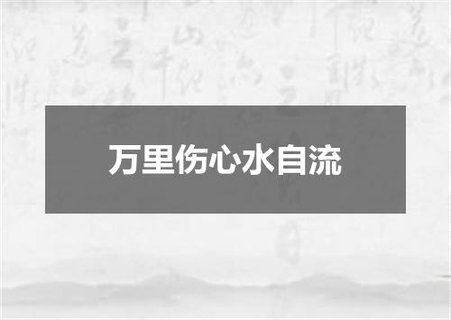 万里伤心水自流