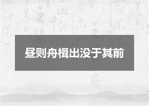 昼则舟楫出没于其前