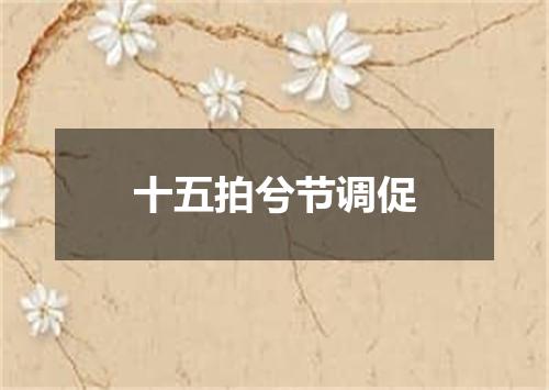 十五拍兮节调促