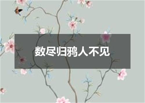 数尽归鸦人不见