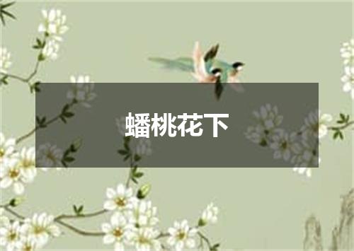 蟠桃花下