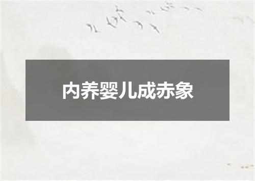 内养婴儿成赤象