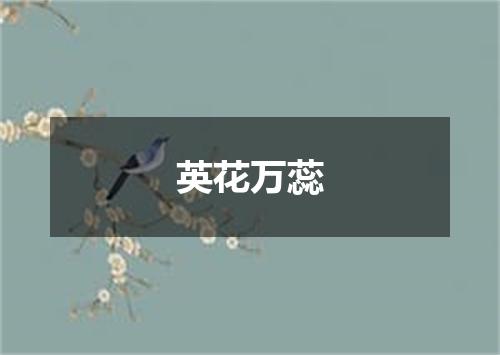 英花万蕊