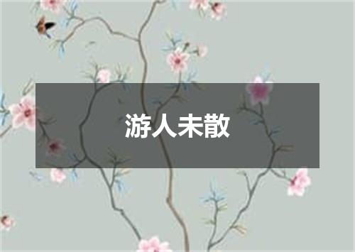 游人未散