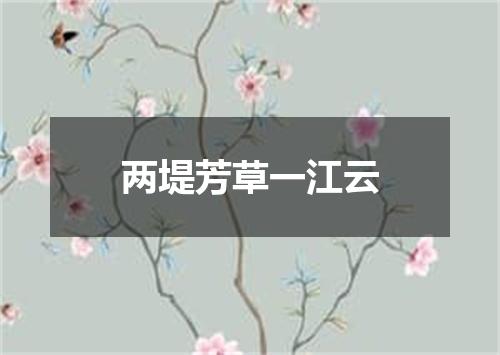 两堤芳草一江云