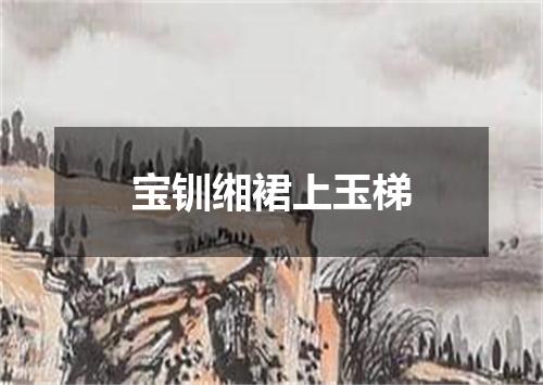 宝钏缃裙上玉梯