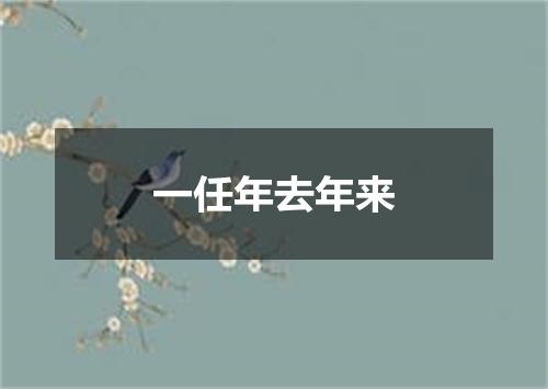 一任年去年来