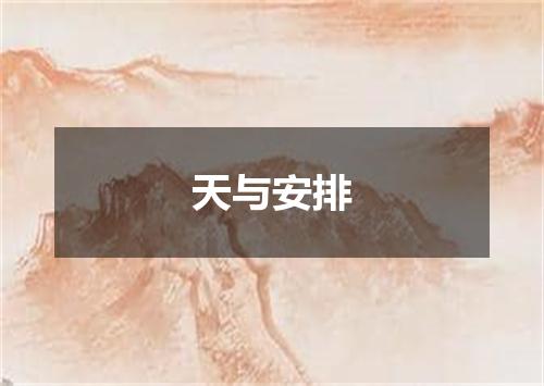 天与安排