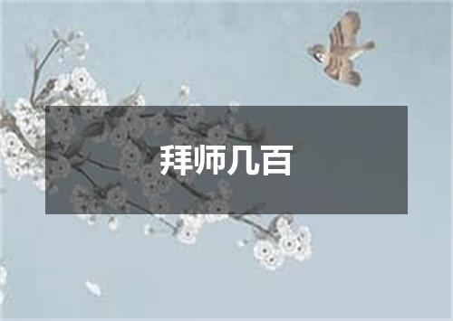 拜师几百