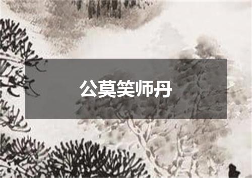 公莫笑师丹