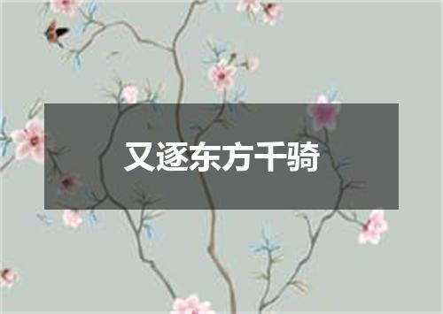 又逐东方千骑